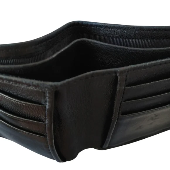 CHANEL Timeless Diamond Stitch Black Leather Bifold Wallet - Picture 7 of 16